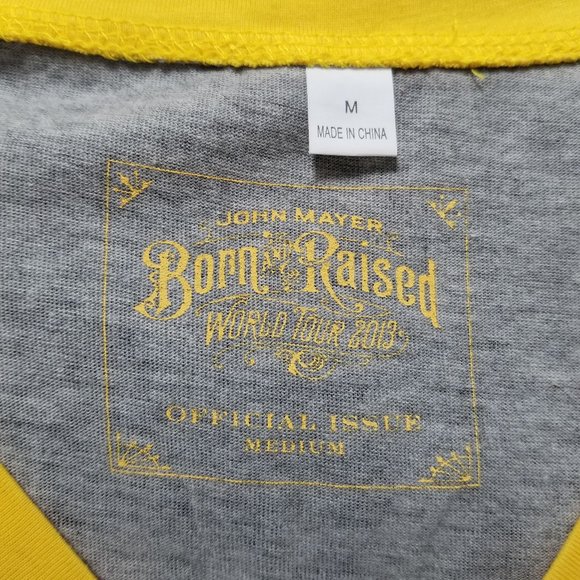 John Mayer shirt Medium Born & Raised Tour Jersey 2013 concert band merch - Picture 11 of 14
